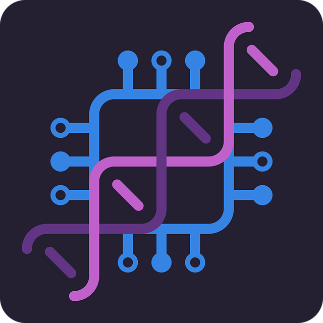 Free biotechnology science cpu vector