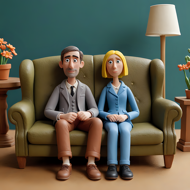 Download free HD stock image of Ai Generated Couple Free ai generated couple couch illustration