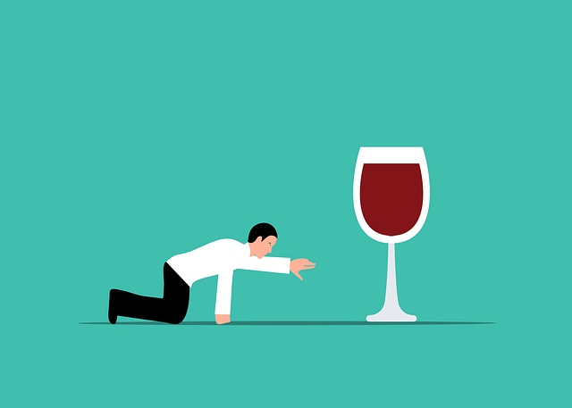 Free alcohol wine addiction vector