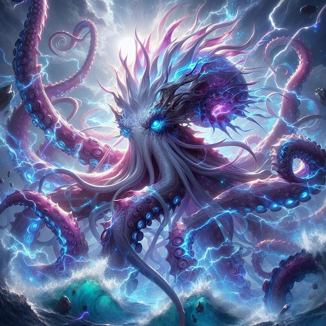 Download free HD stock image of Ai Generated Octopus Free ai generated octopus nature illustration