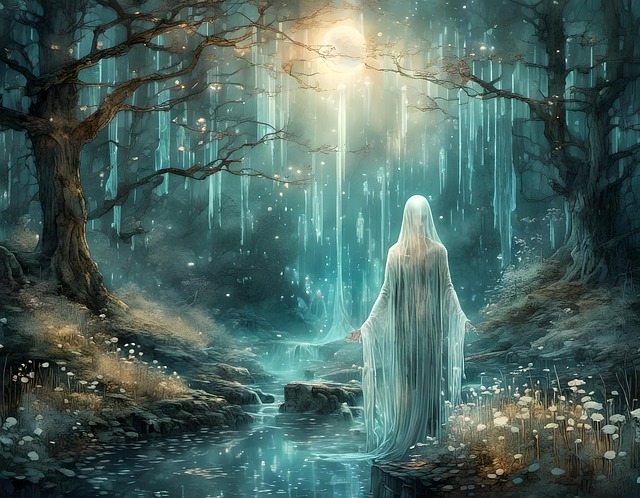 Free ai generated forest spirit fantasy illustration