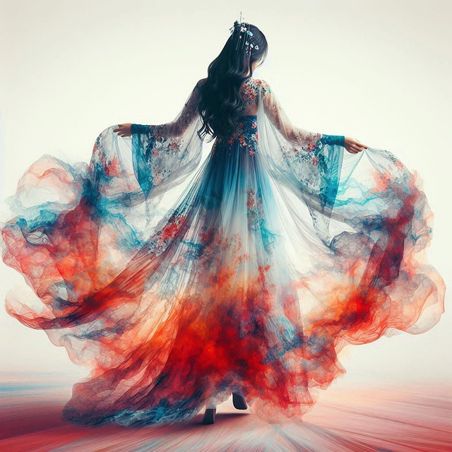 Free ai generated woman dress illustration