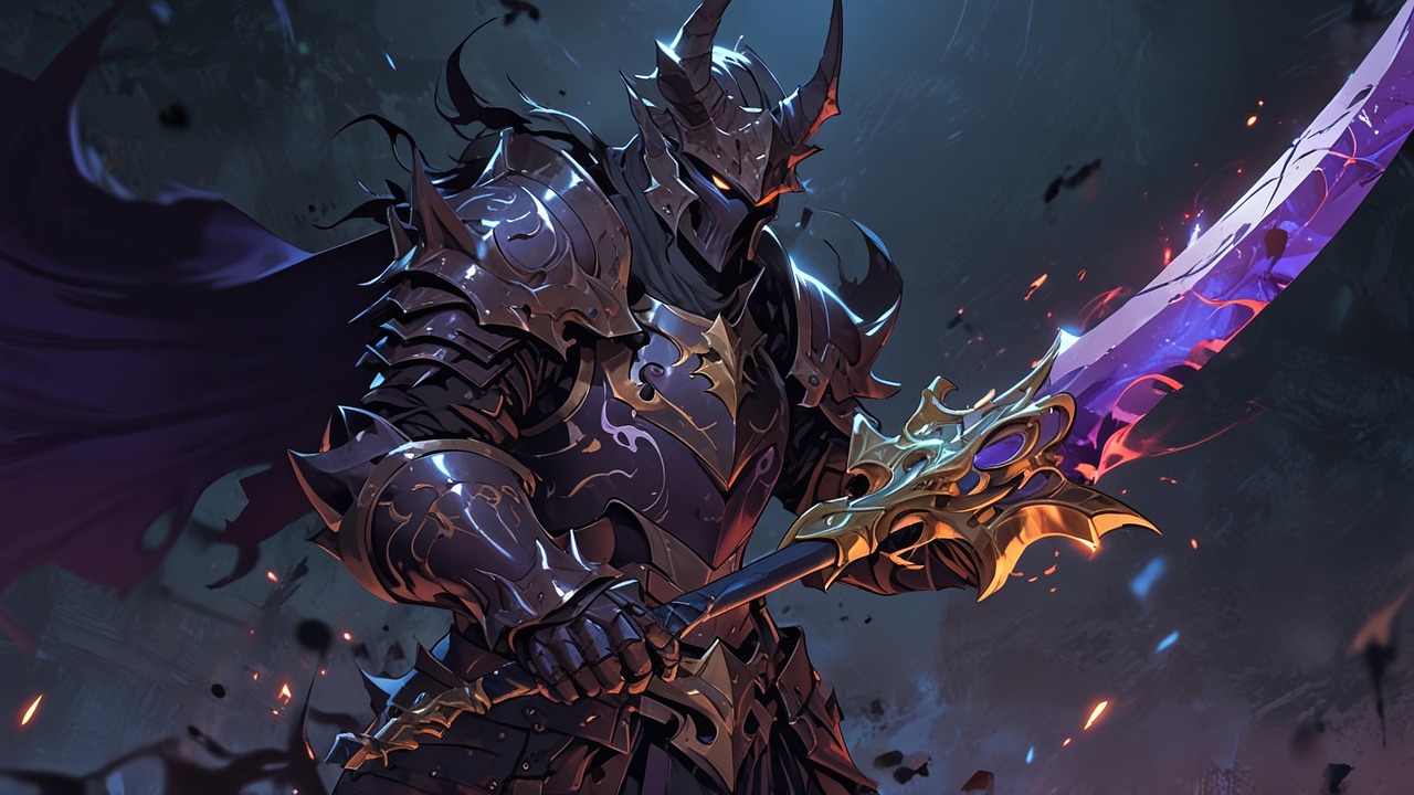 Download free HD stock image of Ai Generated Devil Free ai generated devil sword illustration