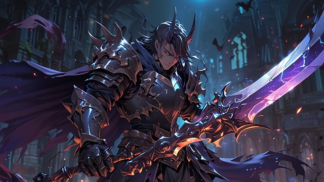 Download free HD stock image of Ai Generated Devil Free ai generated devil sword illustration