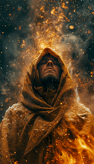 Free ai generated man cloak illustration