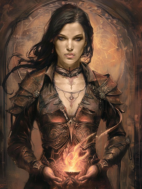 Free ai generated woman magic illustration