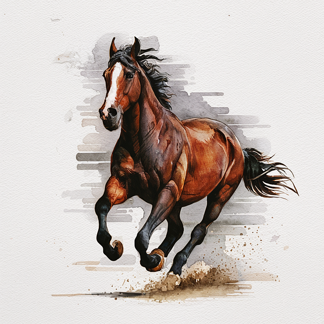 Free ai generated horse animal illustration