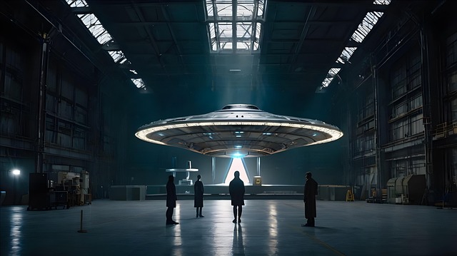 Free ai generated ufo spacecraft illustration
