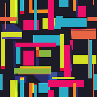 Free Seamless Pattern Neon illustration and picture