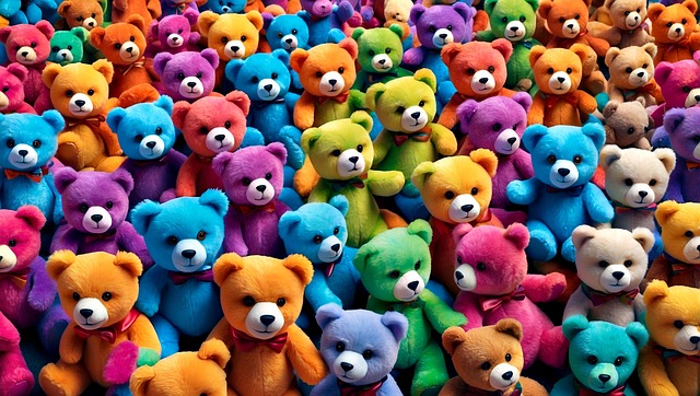 Free ai generated teddy bears plush illustration