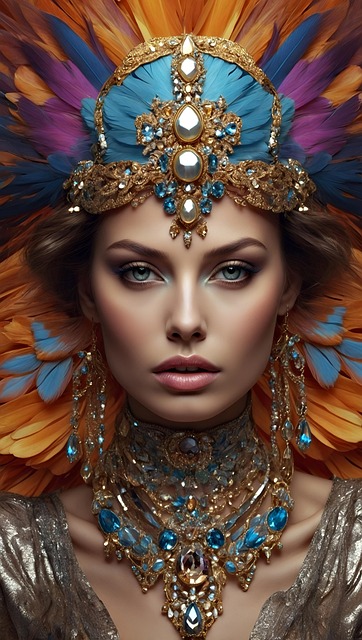 Free ai generated woman portrait illustration