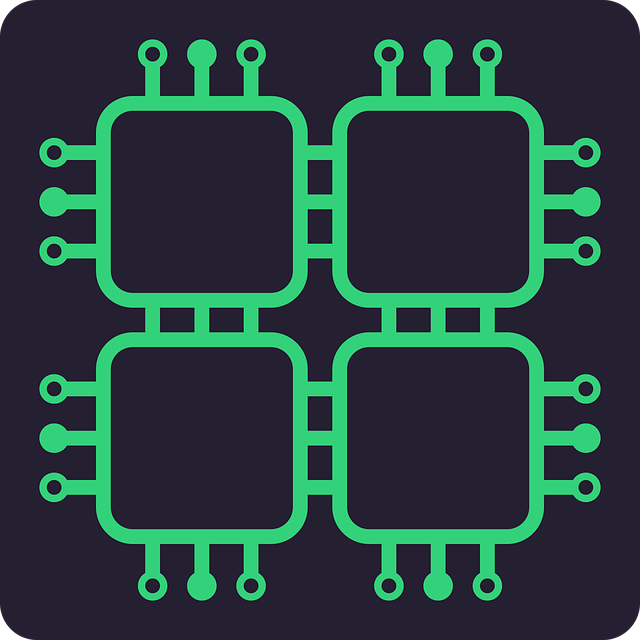 Free processor chip electronics vector