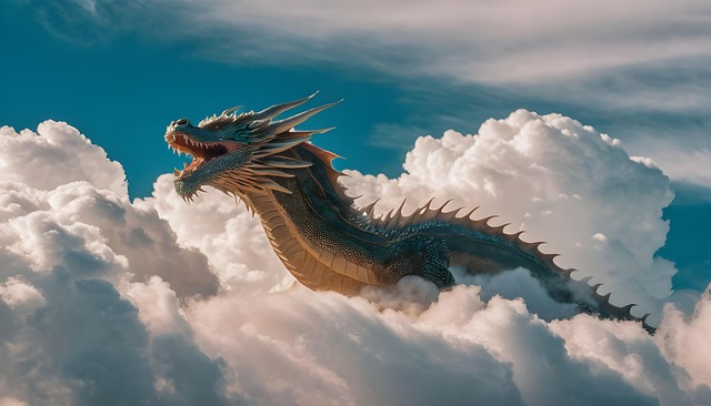 Ai Generado, Continuar, Nubes, Criatura