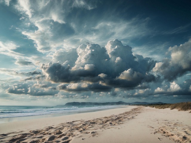 Download free HD stock image of Ai Generated Beach Free ai generated beach sunset illustration