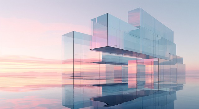 Ai Generert, Abstrakt, Glass, Terning