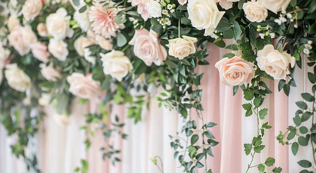 Free ai generated flowers wedding illustration