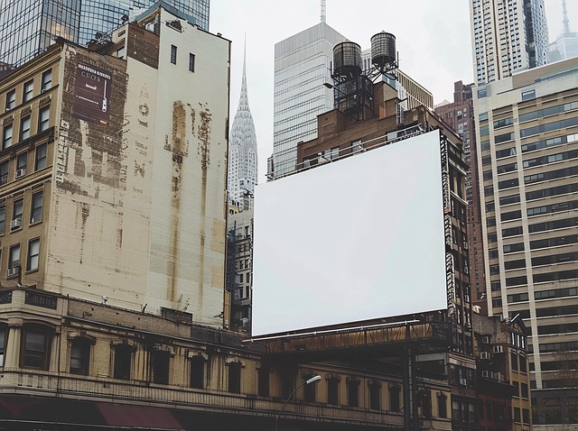 Free ai generated city billboard illustration