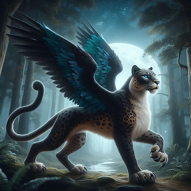 Ai Generiert, Panther, Flügel