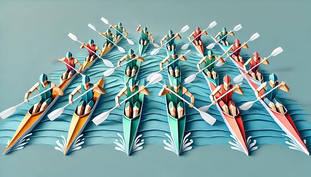 Origami Rowing Boat Download Ai Generated, Origami, Rowing. Royalty-Free Stock Illustration ...