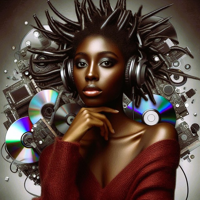 Download free HD stock image of Woman Music Free woman music ai generated illustration