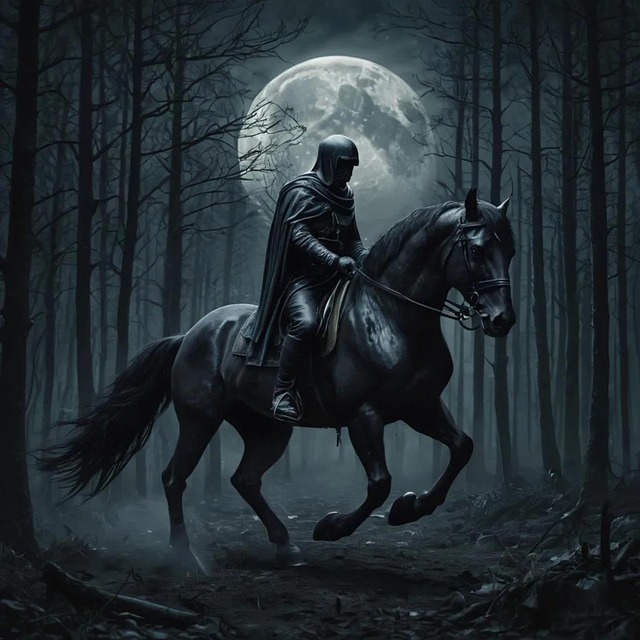Free ai generated knight forest illustration