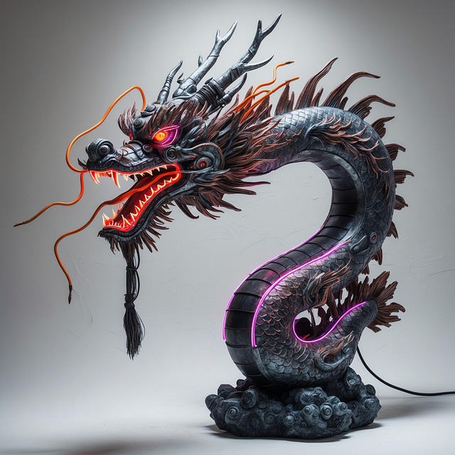 Free ai generated dragon mythical creature illustration