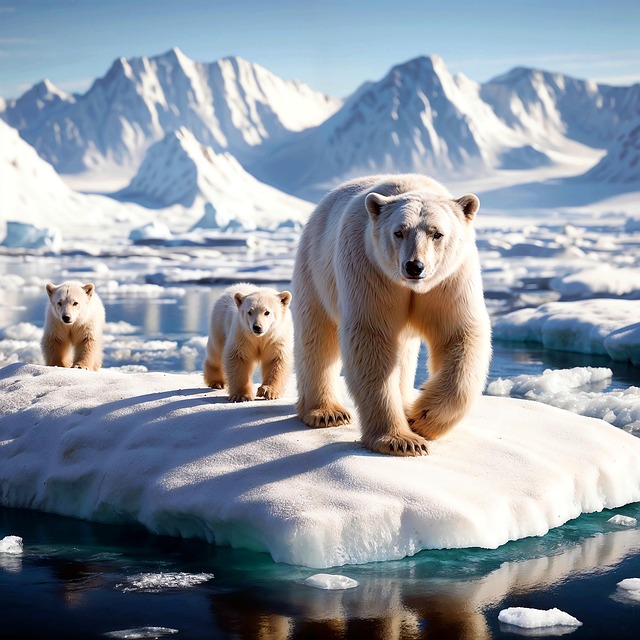 Free polar bear arctic greenland illustration