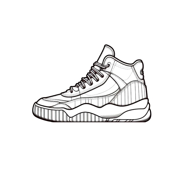 Free ai generated sneaker shoe illustration