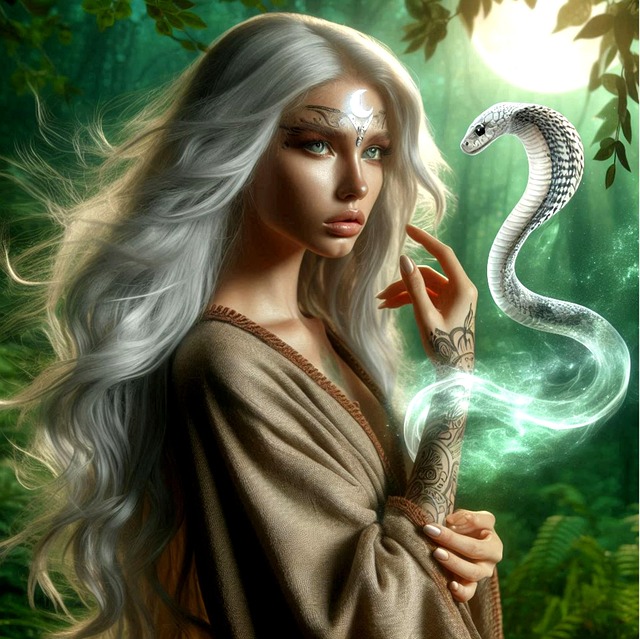 Free ai generated shaman serpent illustration