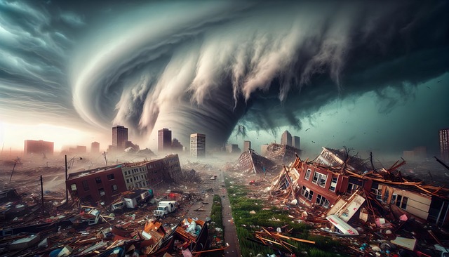 Download free HD stock image of Ai Generated Tornado Free ai generated tornado storm illustration