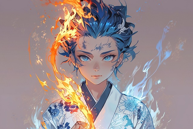 Free ai generated boy power illustration