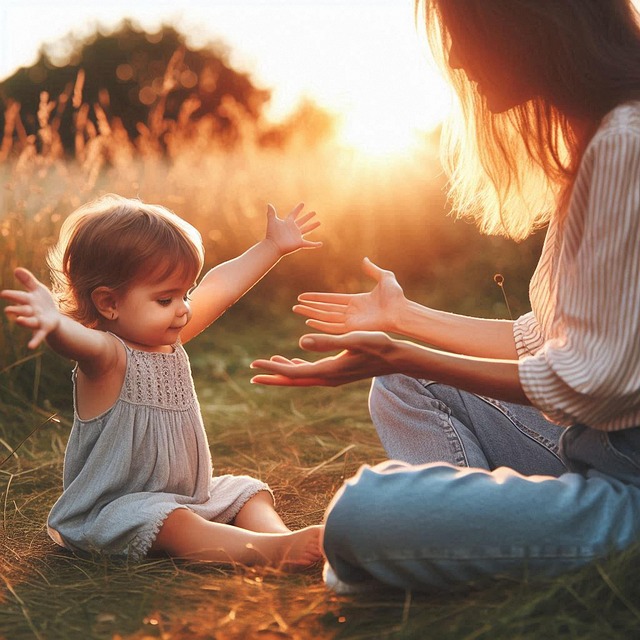 Free ai generated mother child illustration