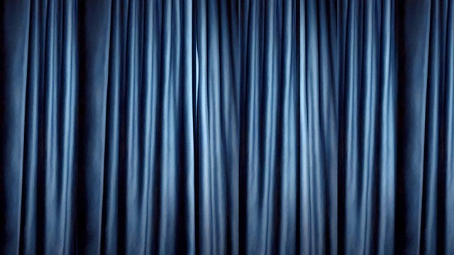 Free ai generated blue curtain illustration