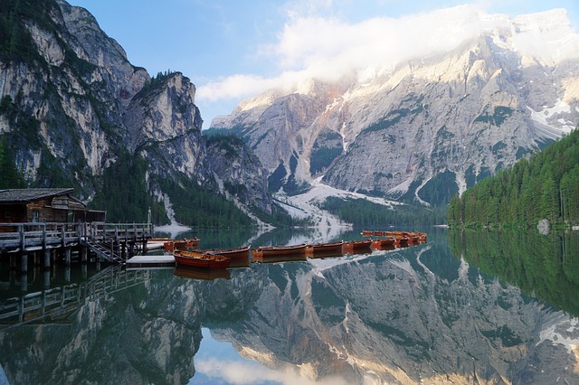 Lago, Agua, Montanhas, Natureza, Barcos