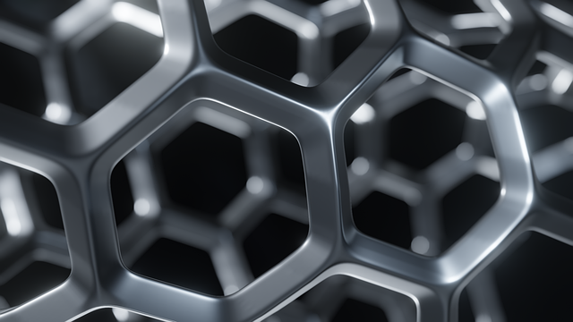 Free hexagonal metal mesh illustration