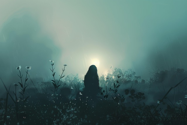 Free ai generated nature silhouette illustration
