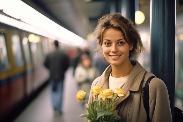 Free woman ai generated smiling illustration