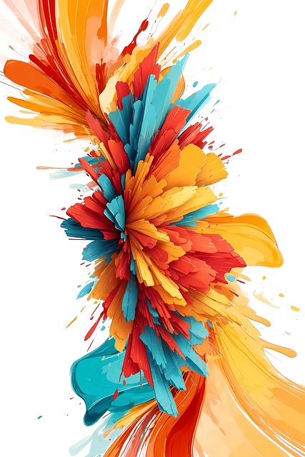 Download free HD stock image of Ai Generated Color Free ai generated color explosion illustration