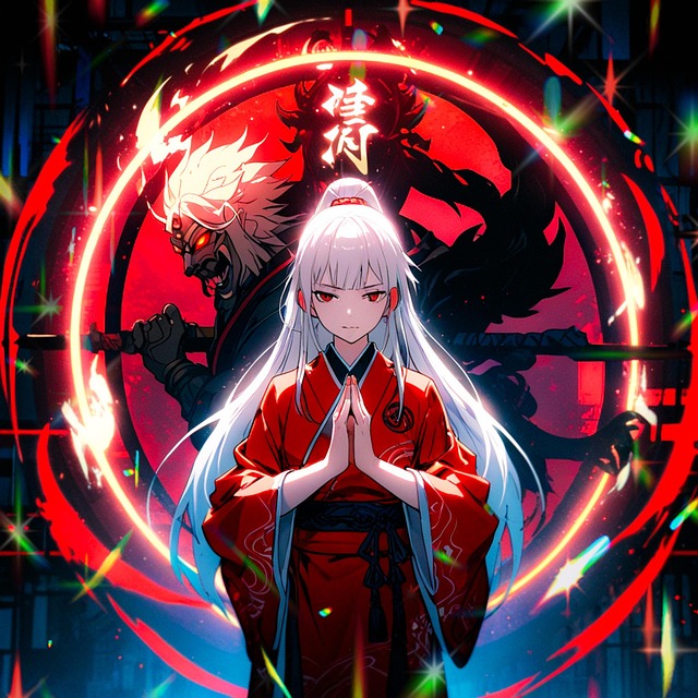 Free ai generated girl anime illustration