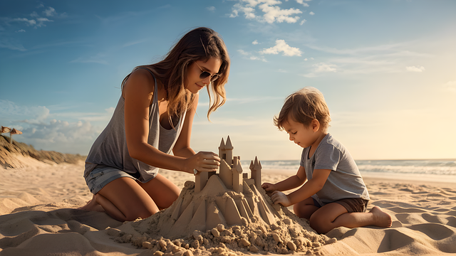 Free ai generated mother child illustration