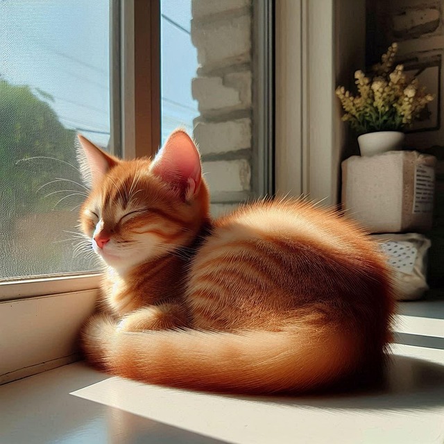 Free ai generated cat nature illustration