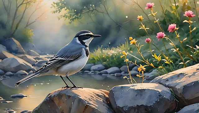 Ai Generiert, Bachstelze, Vogel