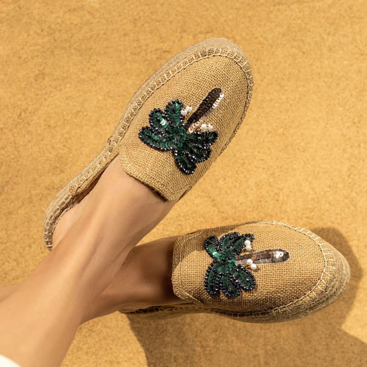 UIN Mocassins Art Peints Pour Femmes - Chaussures Plates Confortables De Voyage Et Marche Multicolores Slip-On