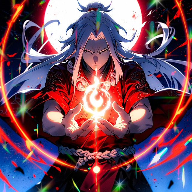 Free ai generated man onmyoji illustration