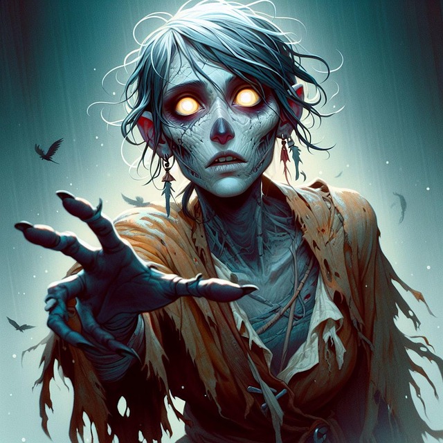 Free ai generated zombie monster illustration