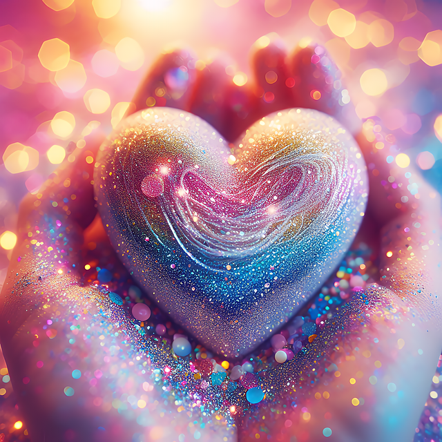 Download free HD stock image of Ai Generated Sprinkled Heart Free ai generated sprinkled heart heart illustration