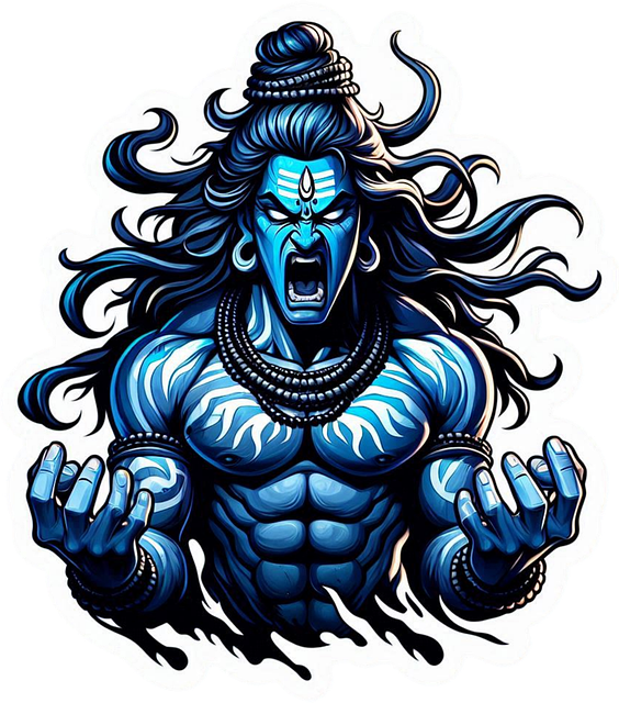 Free ai generated third eye shiva vector