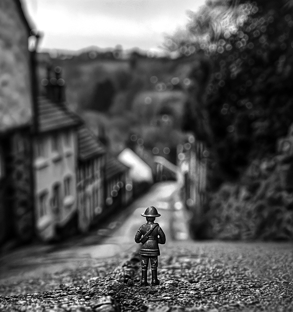 Free ai generated soldier miniature illustration