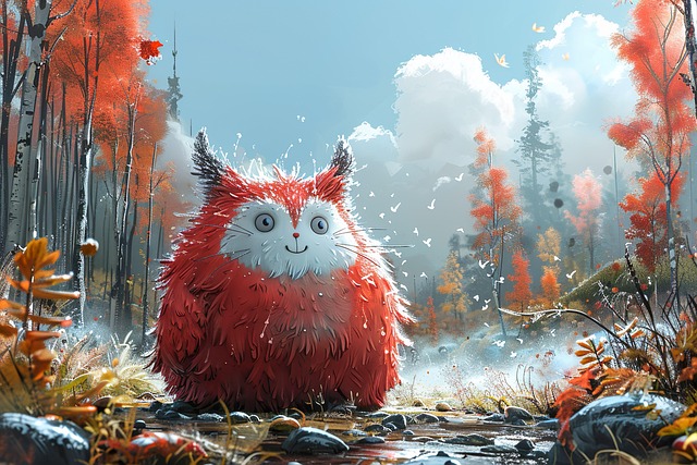 Free ai generated monster alien illustration
