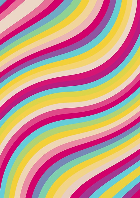 Download free HD stock image of Candy Stripe Free candy stripe waves illustration